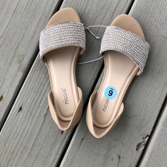 Nicole Shoes - Nicole flat sandals shoe women size 6